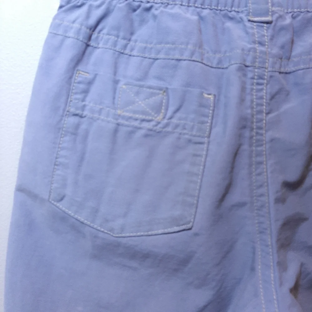 Gymboree Chambray Preppy Drawstring Cargo Shorts Boys Size 4T Blue